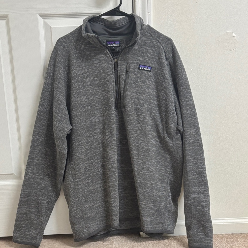 Patagonia Charcoal Heather Quarter-Zip Fleece